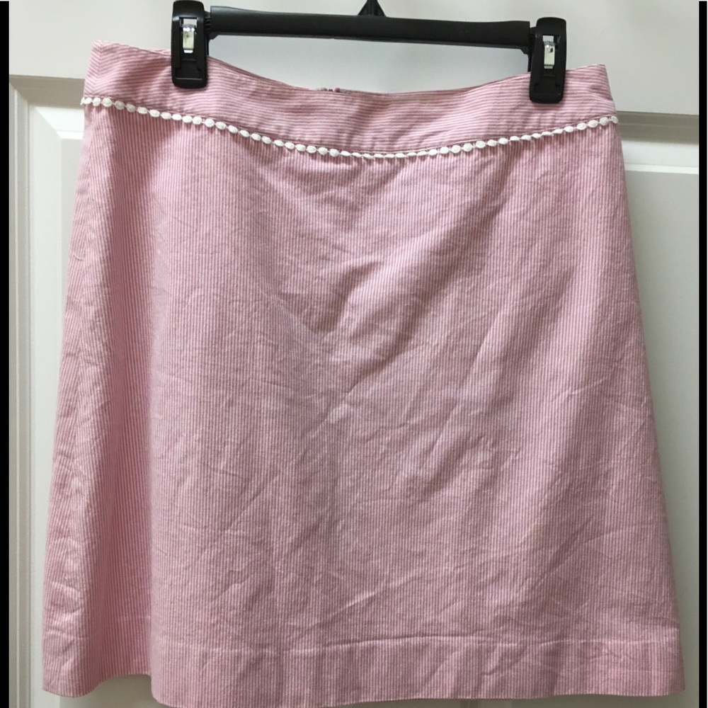 Lilly Pulitzer Sz 10 Pinstriped Skirt Sz 10